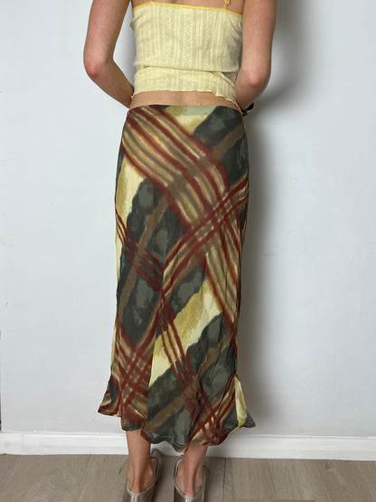 plaid skirt, M