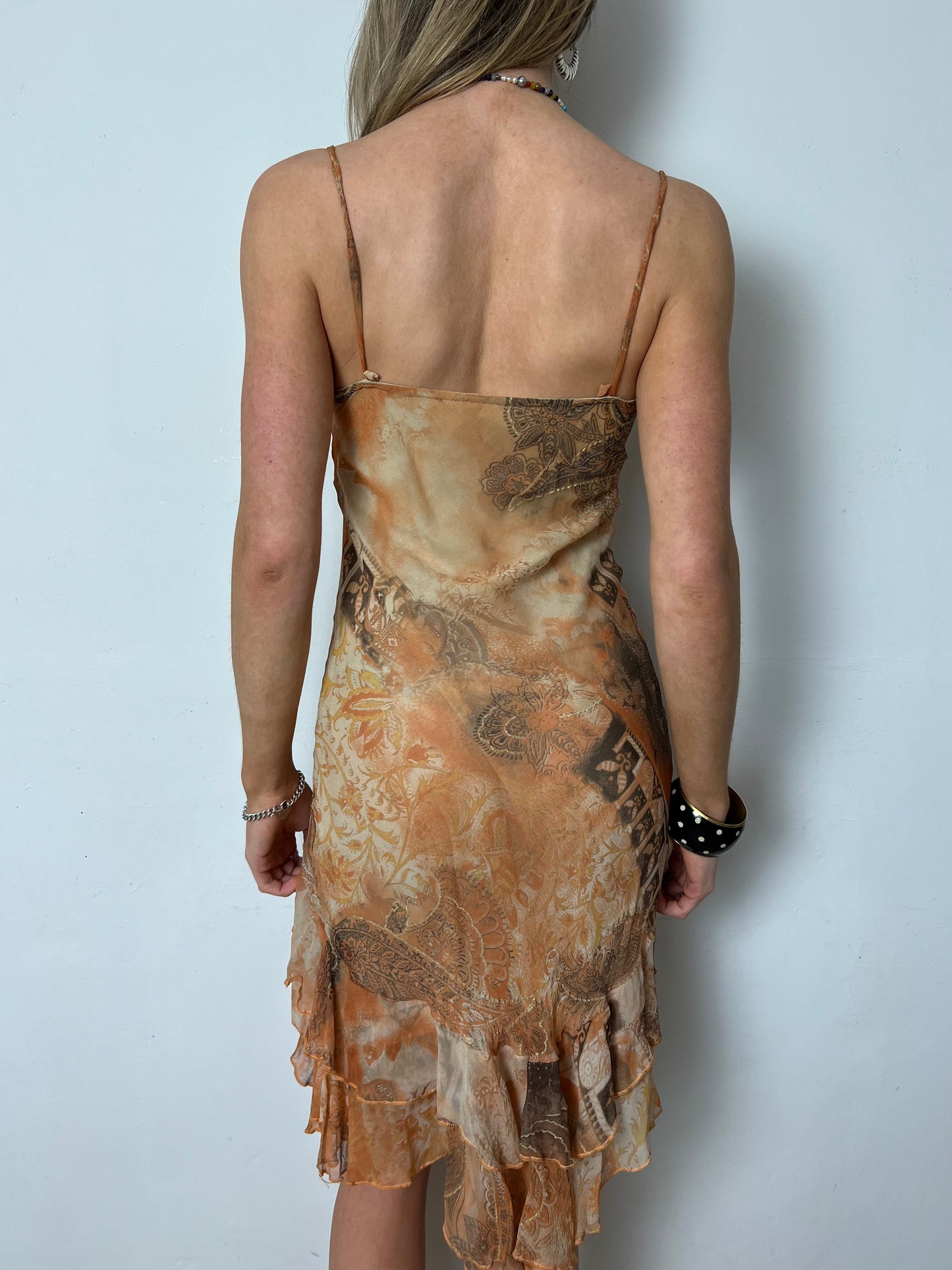 silk dress, S