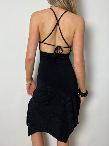 asymmetrical dress, S