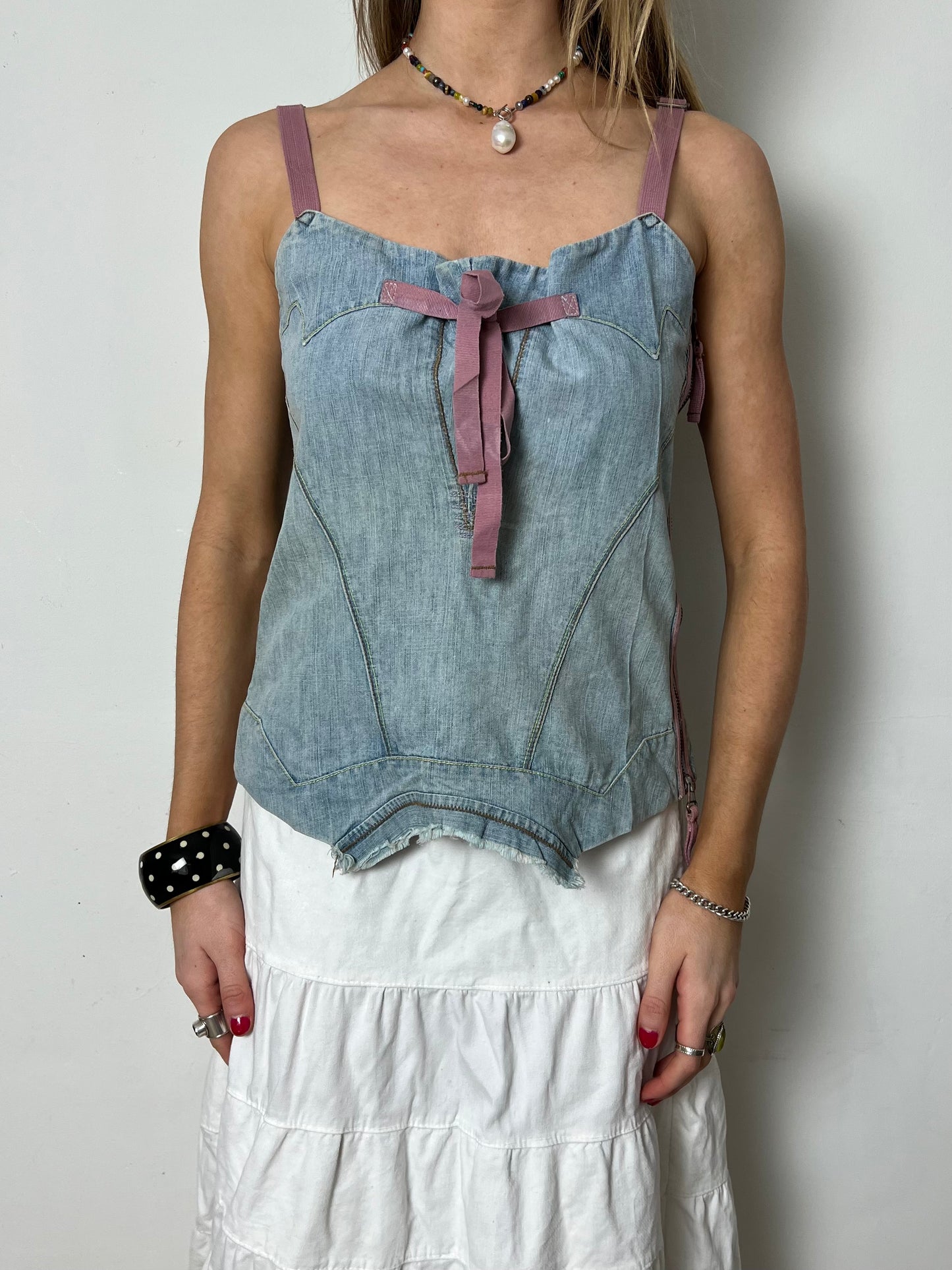 denim top, M/L