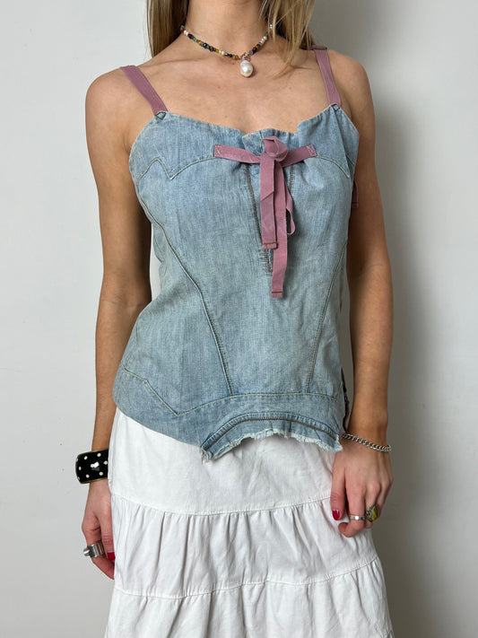 denim top, M/L