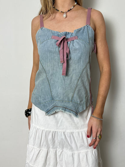 denim top, M/L