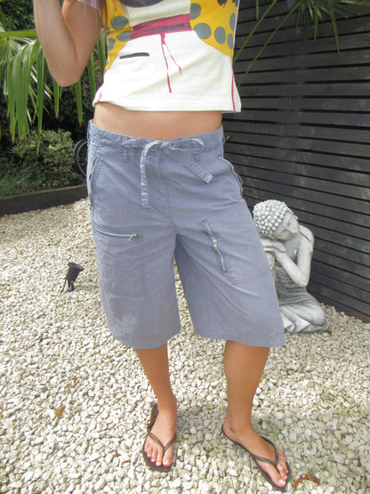 grey cargo shorts, S