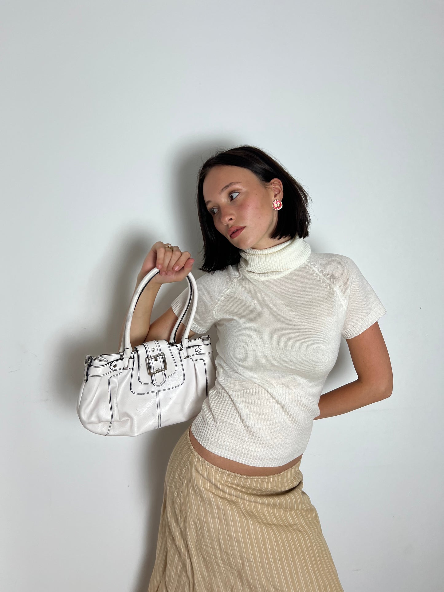 Vintage 00s white handbag