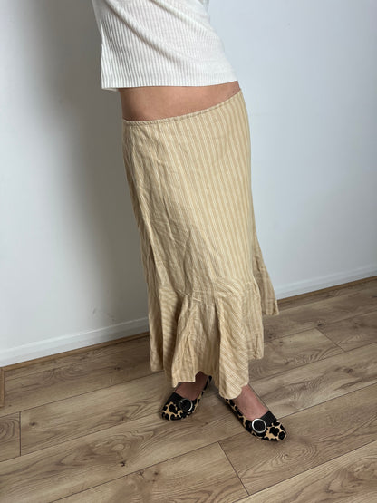 Per Una striped asymmetrical skirt, M