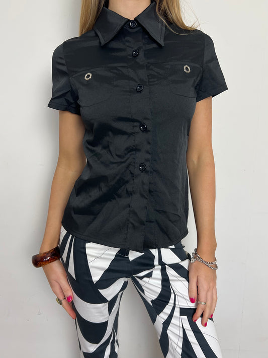 black shirt, S