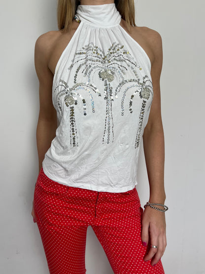 Richmond X sequin backless top, S/M