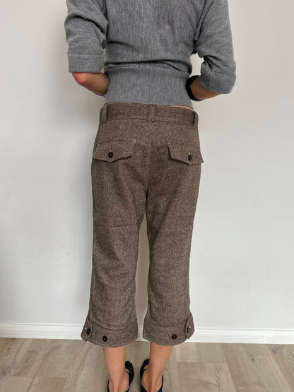 wool capris, M