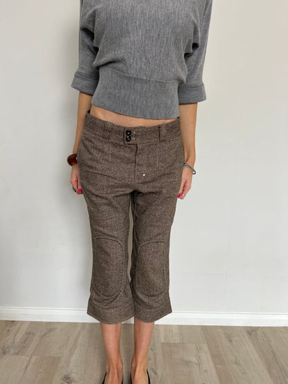 wool capris, M