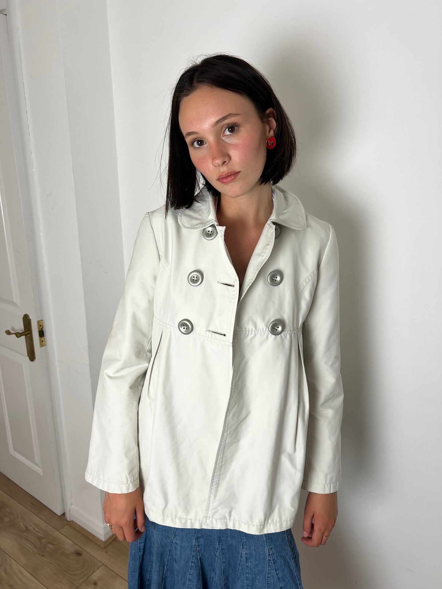 Motivi white peacoat, S/M