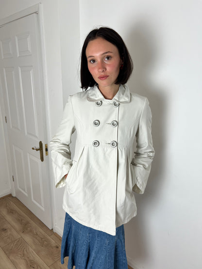 Motivi white peacoat, S/M