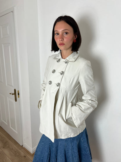 Motivi white peacoat, S/M