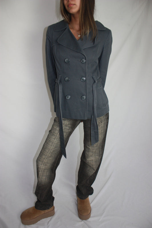 grey peacoat, S/M