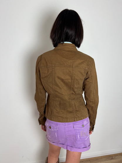 Vintage brown button up jacket, M
