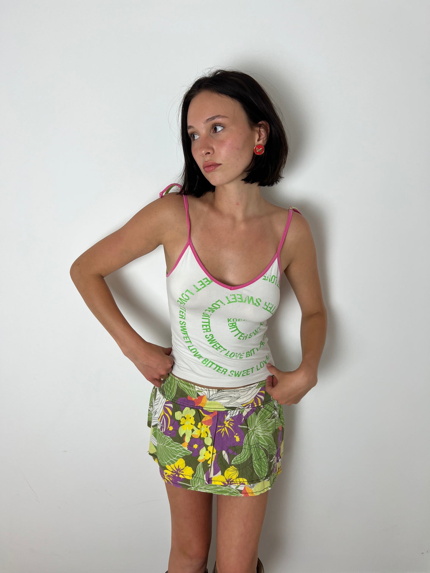 Vintage graphic vest top, S