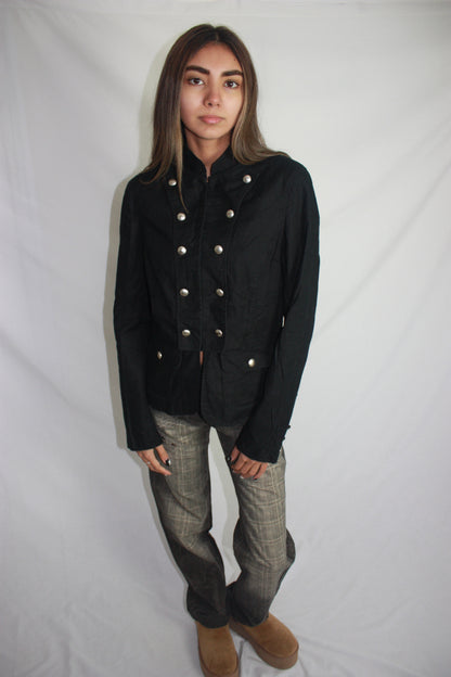 black military jacket, S