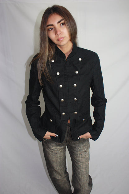 black military jacket, S