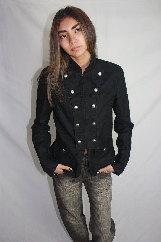 black military jacket, S
