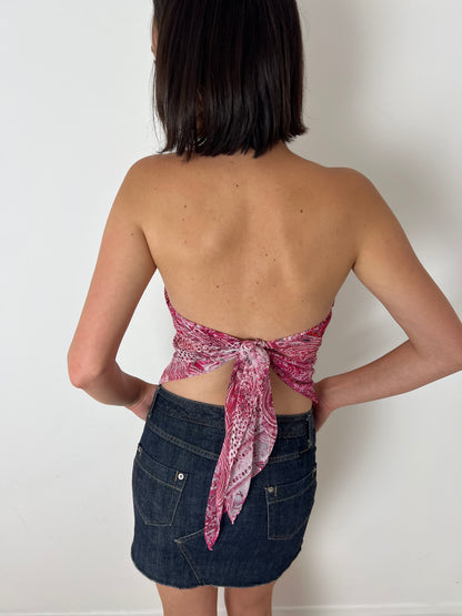 Motivi paisley print bandana top, M/L