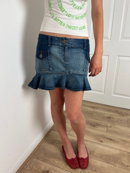 United Colors of Benetton ruffle mini skirt, M