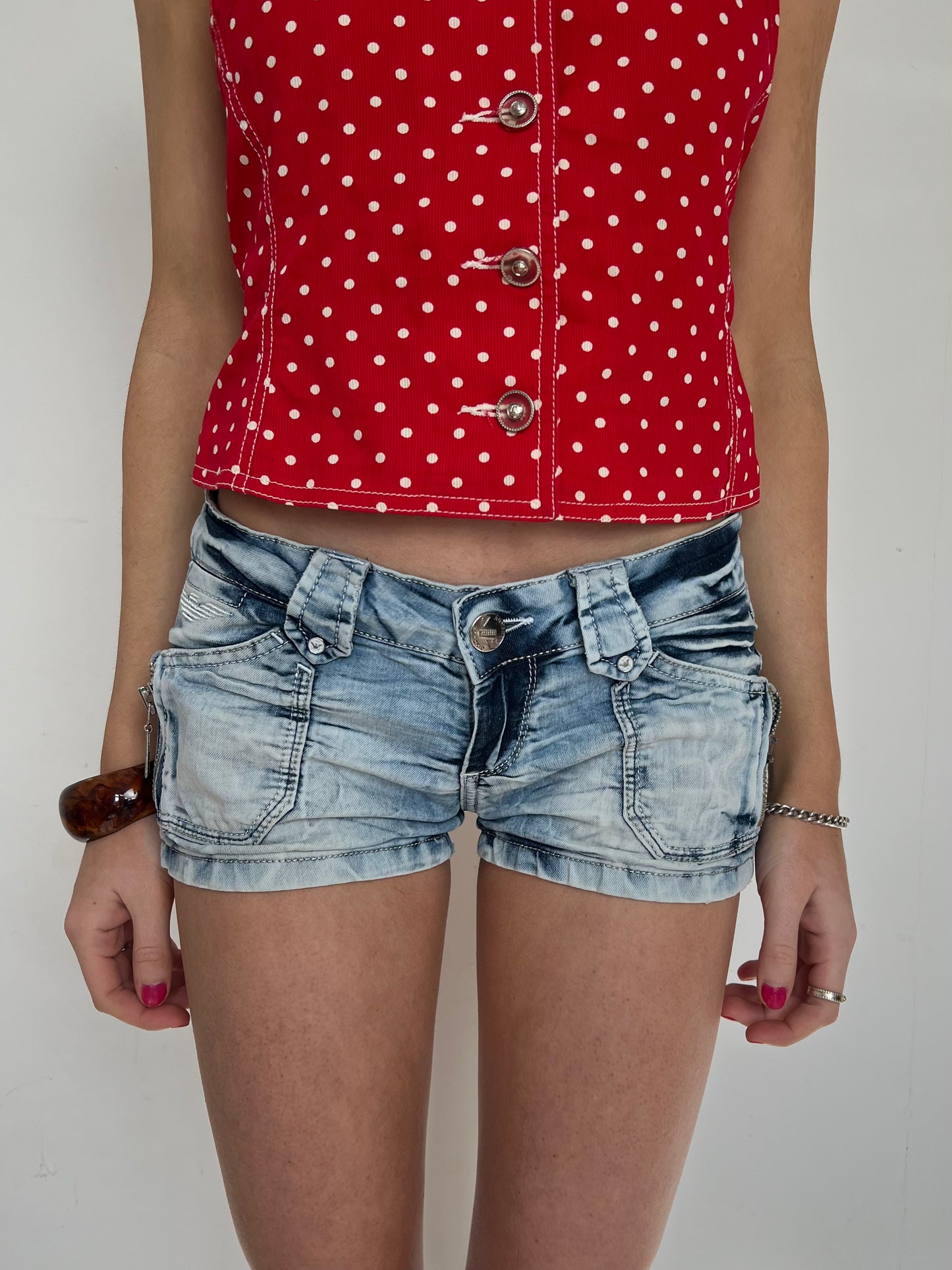 Armani mini shorts, XS/S