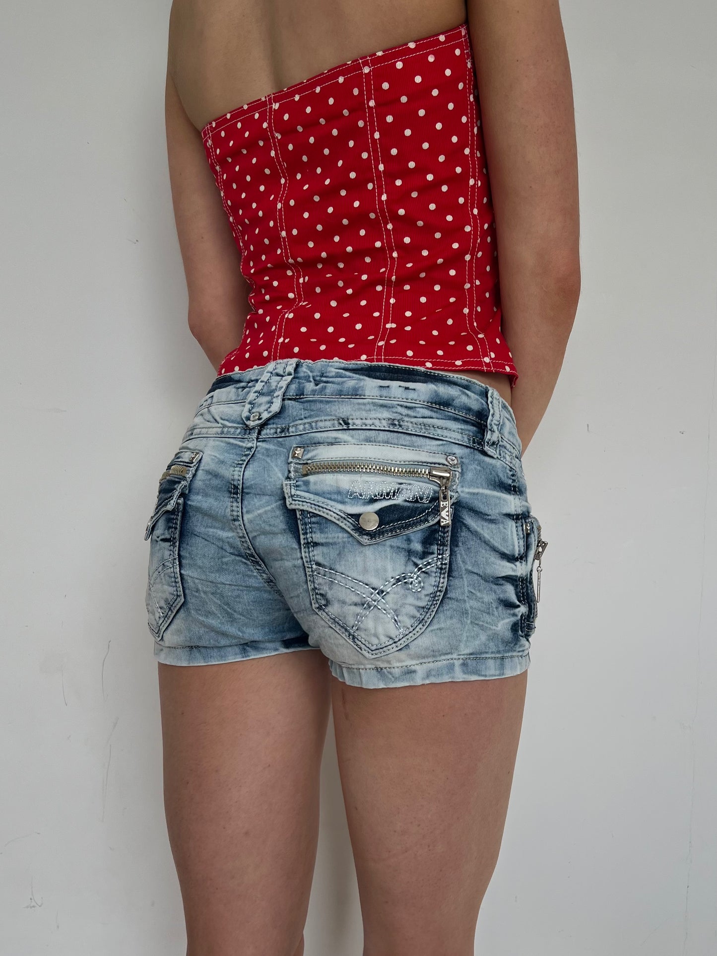 Armani mini shorts, XS/S