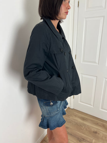 Vintage black peacoat, M