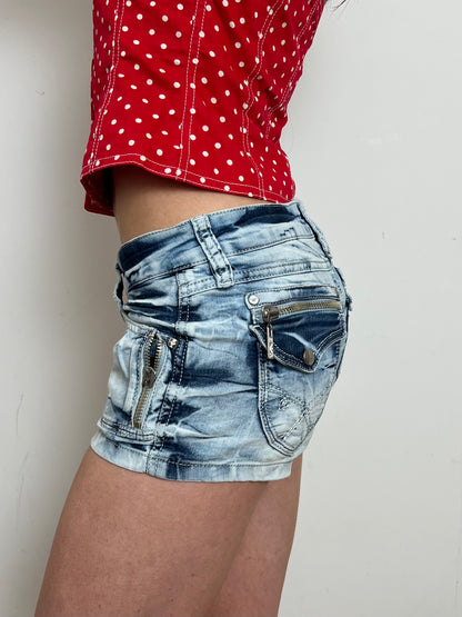 Armani mini shorts, XS/S