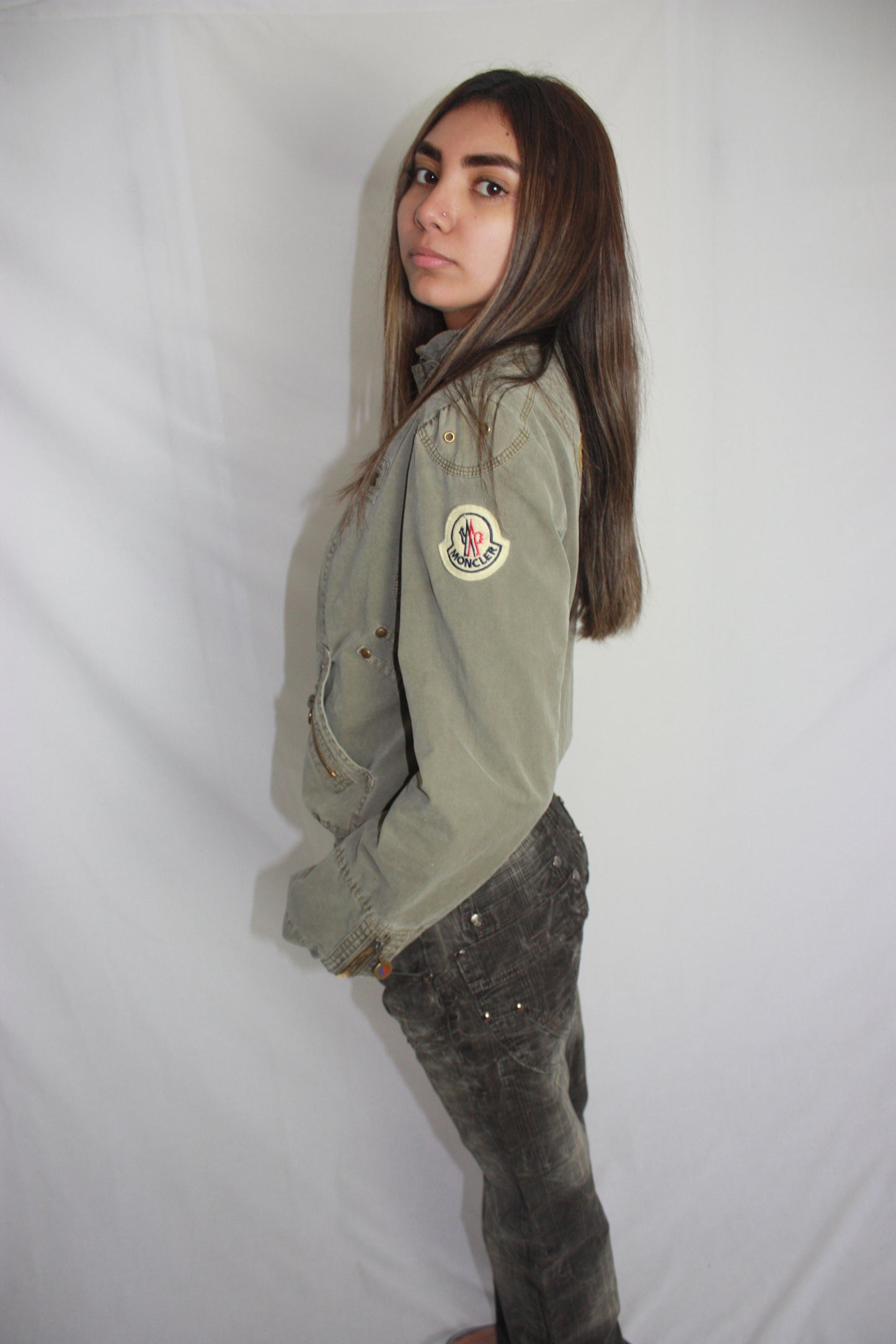 Moncler khaki jacket, M