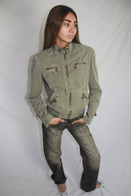 Moncler khaki jacket, M