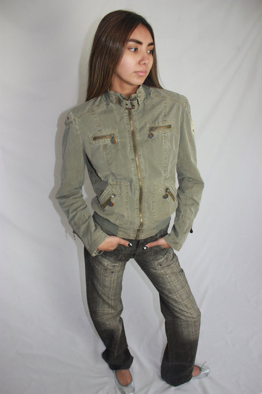 Moncler khaki jacket, M