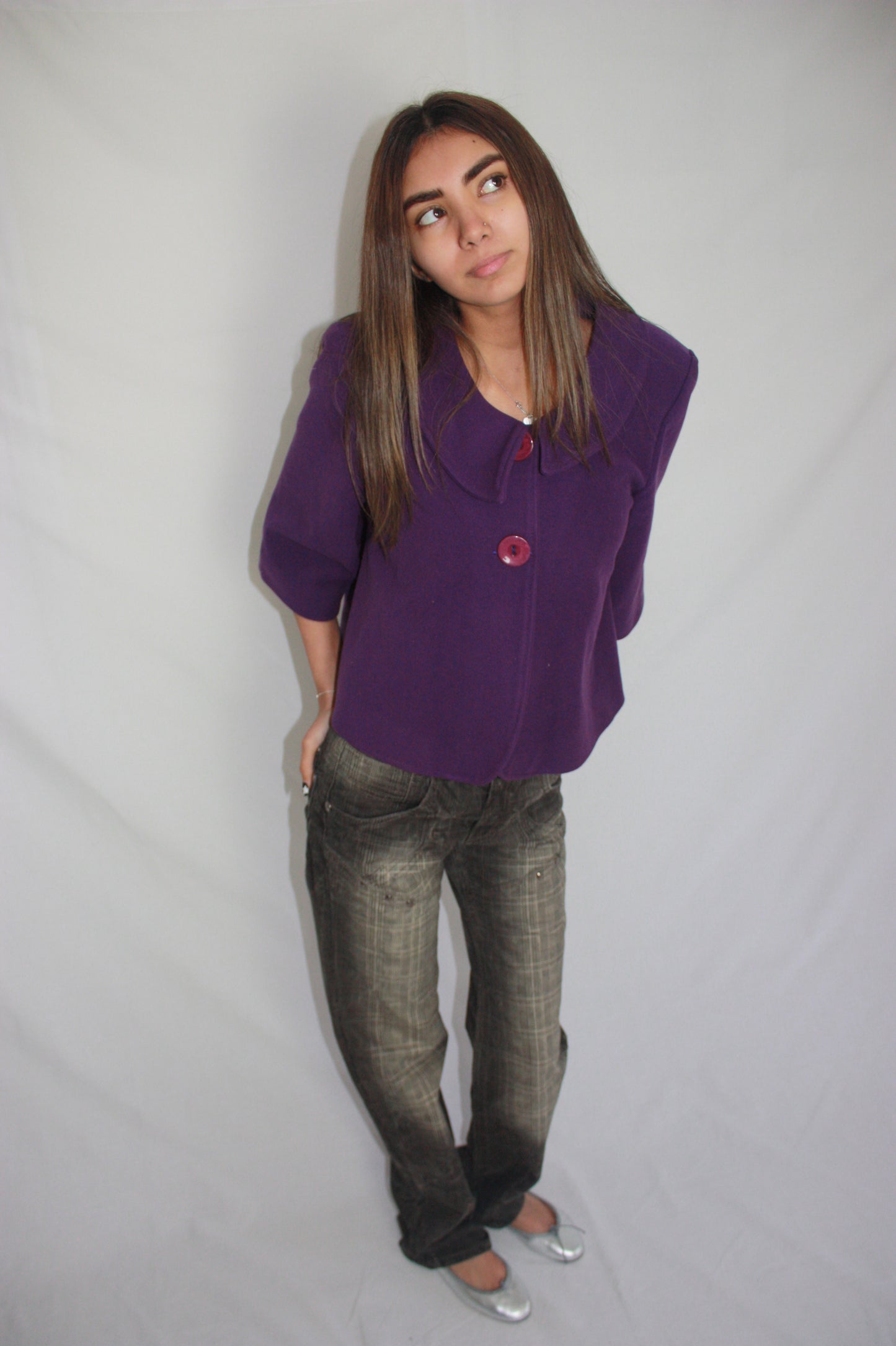 purple peacoat, S
