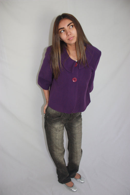 purple peacoat, S