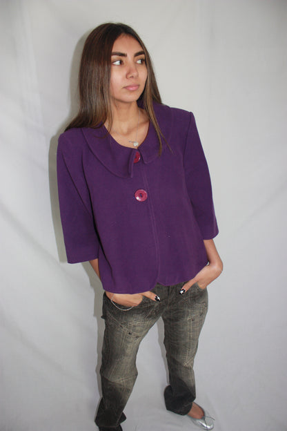 purple peacoat, S