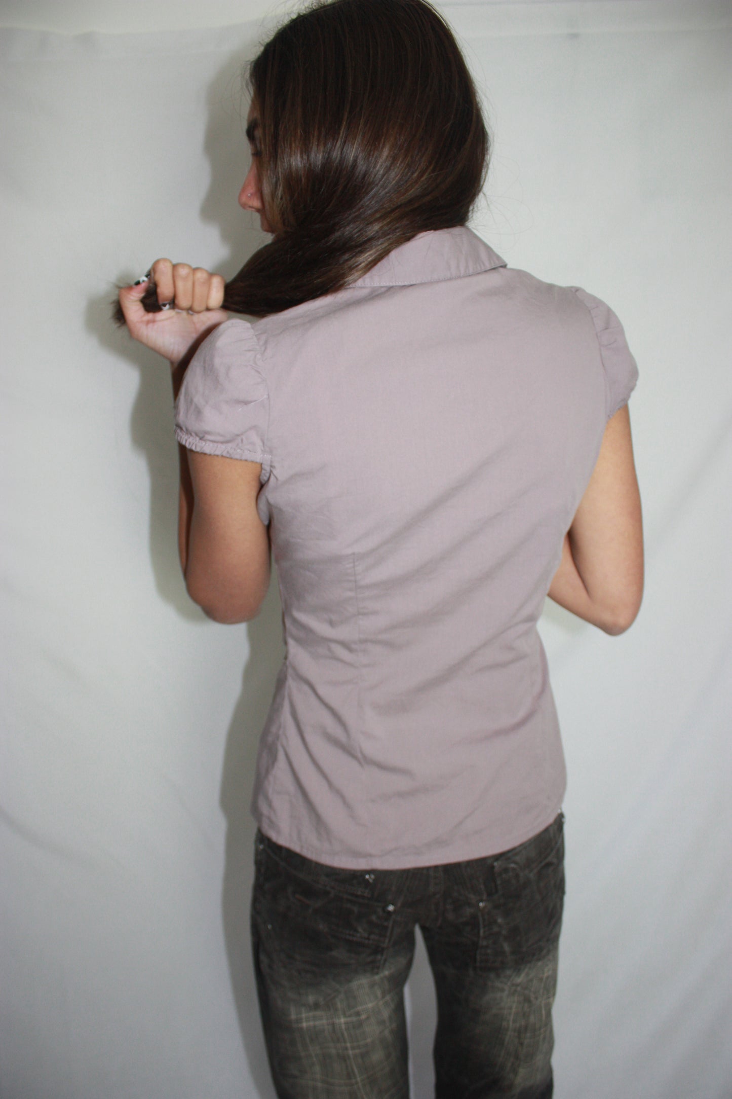 sequin blouse, S/M