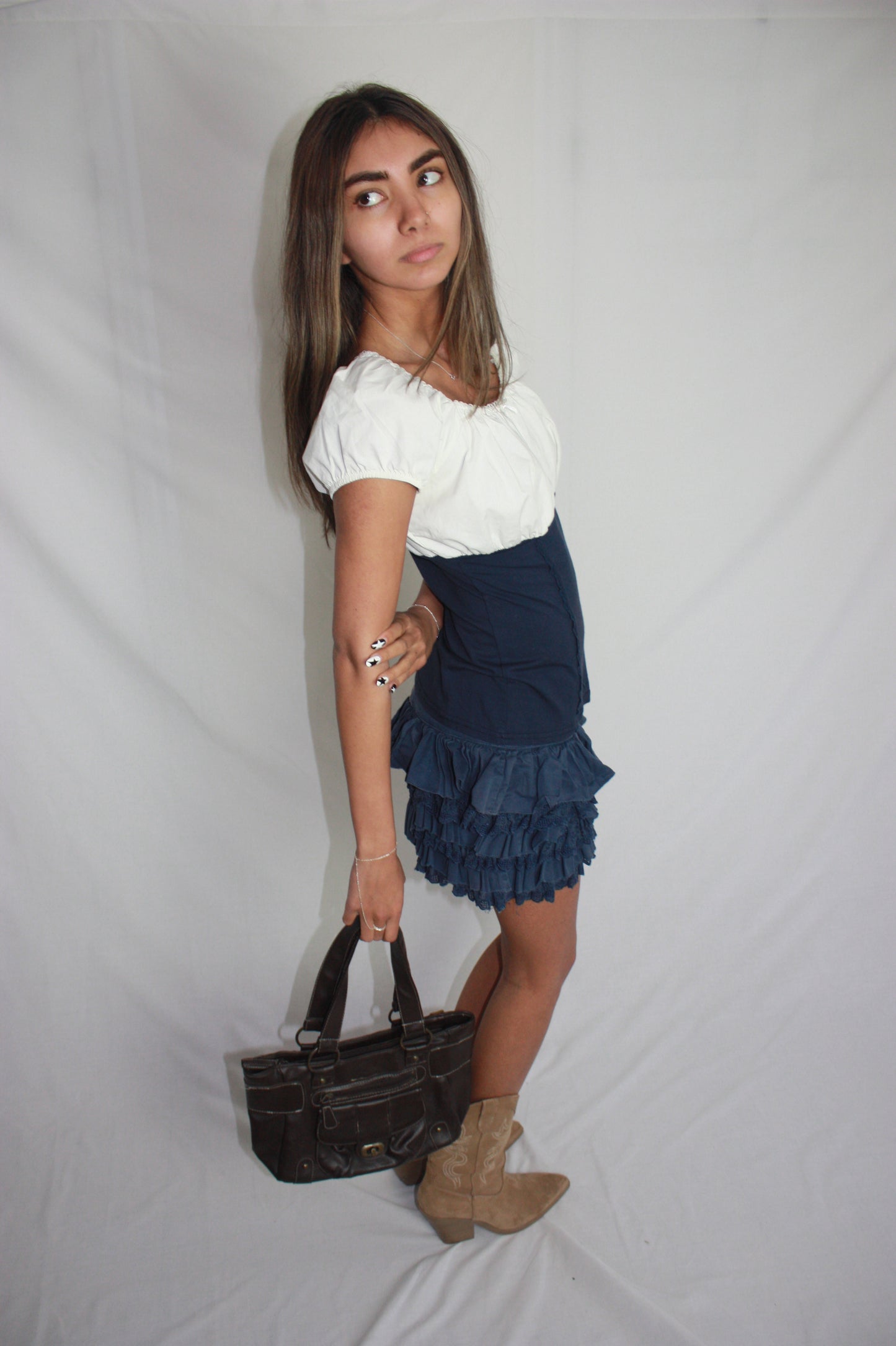 milkmaid blouse, S