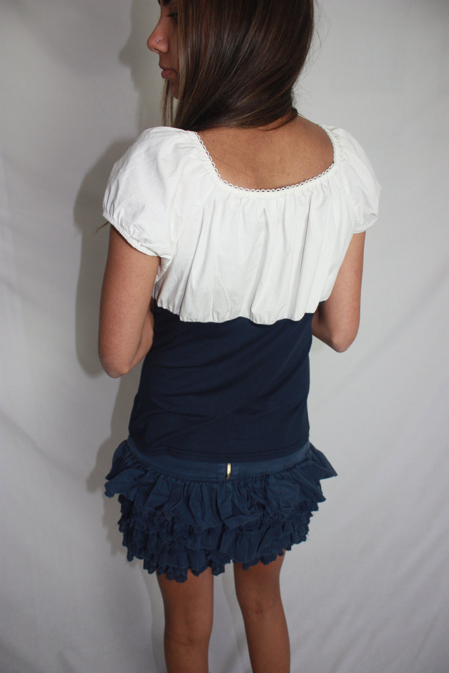 milkmaid blouse, S