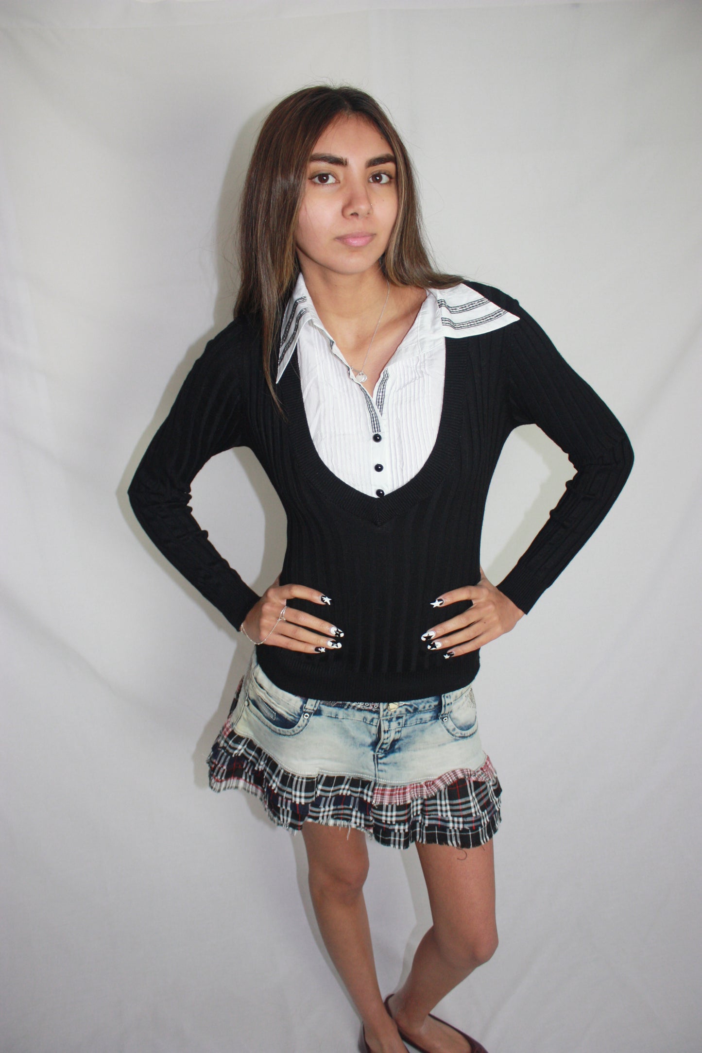 layered shirt, S/M