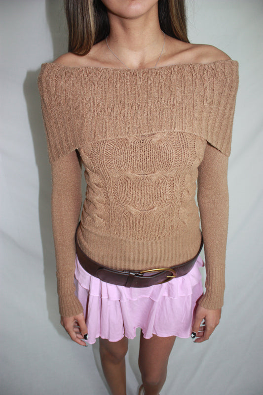 'tally weijl' off the shoulder knit, XS