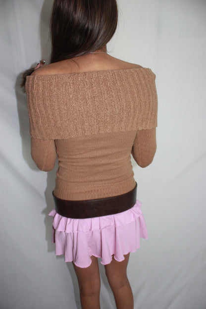 'tally weijl' off the shoulder knit, XS