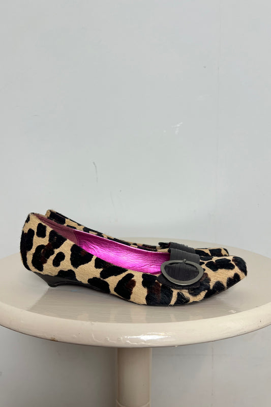 Mexx leopard print pumps with mini heel