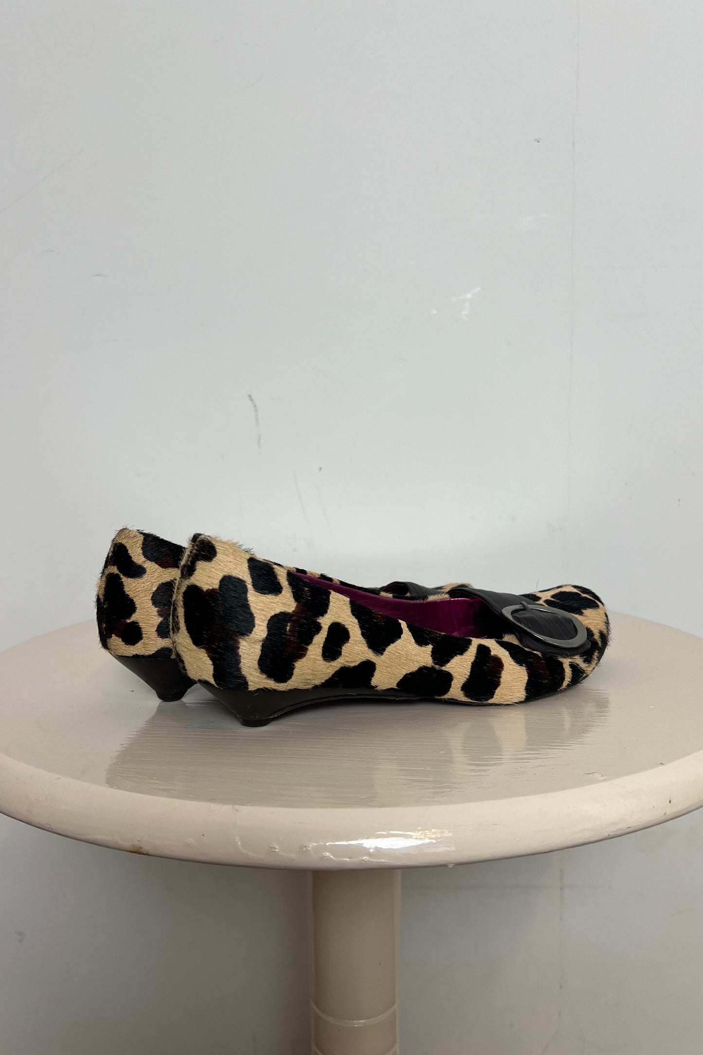 Mexx leopard print pumps with mini heel