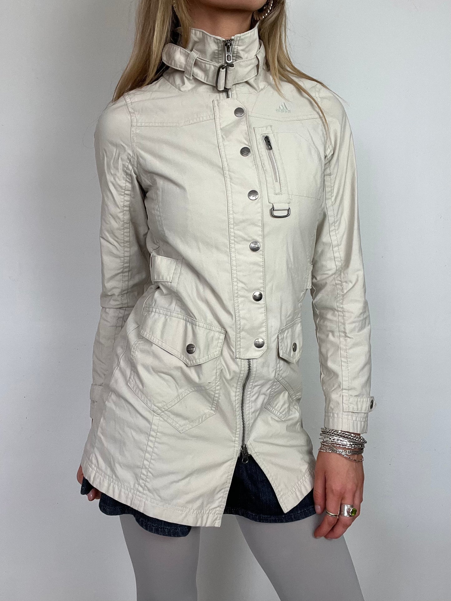 Adidas trench coat, XS