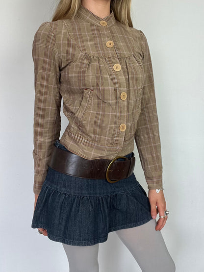 plaid jacket, S