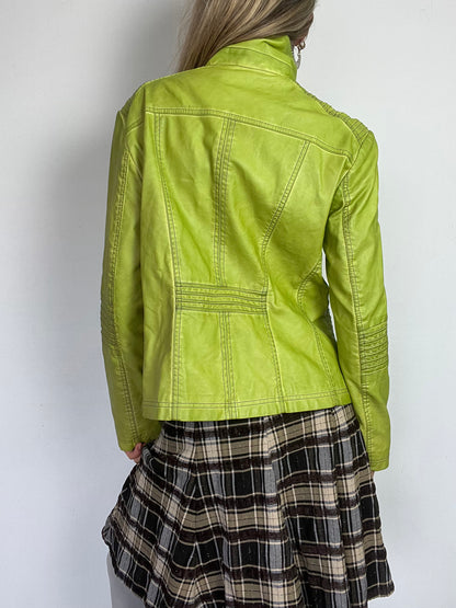 green leather jacket, M/L