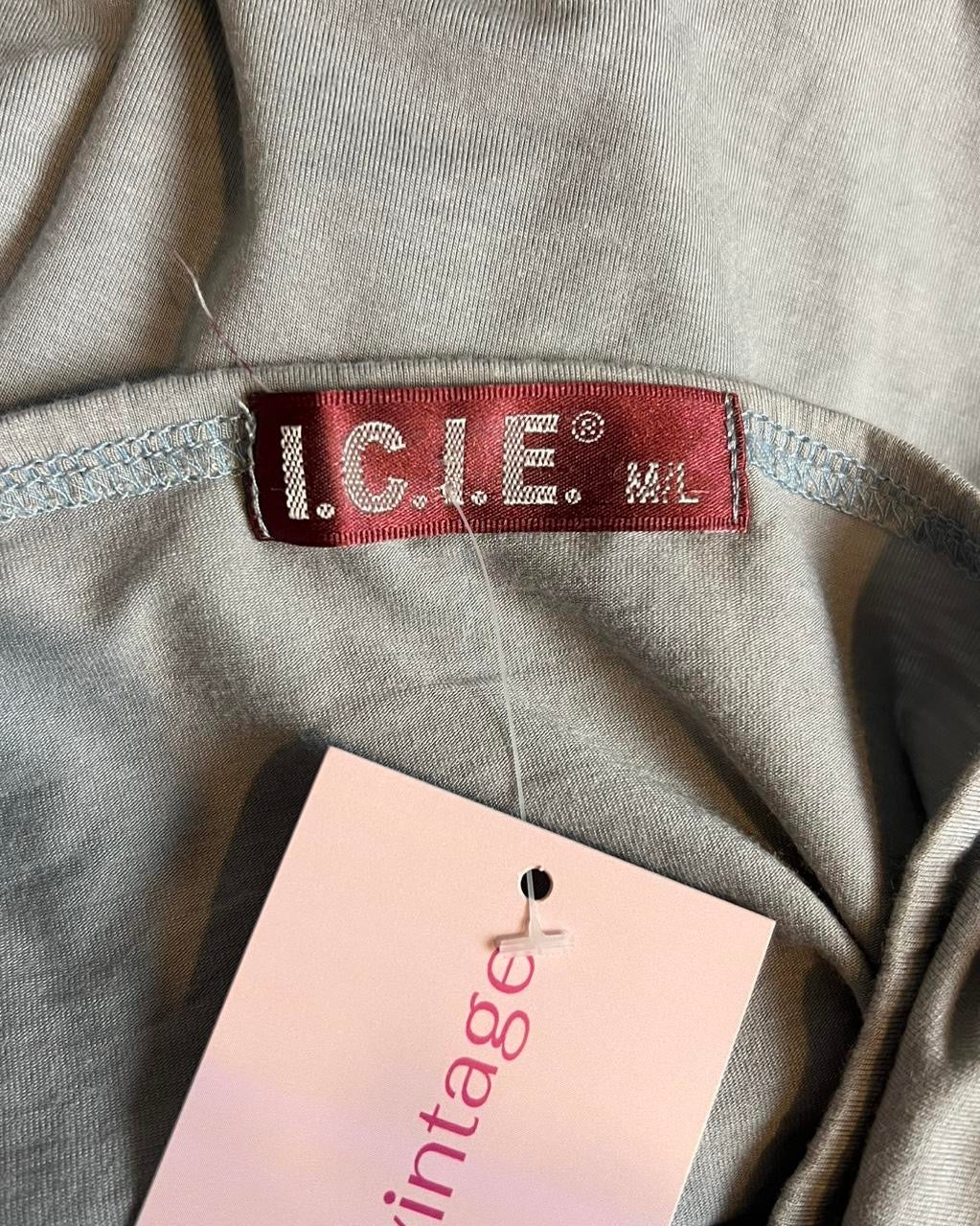 grey embroidered halter top