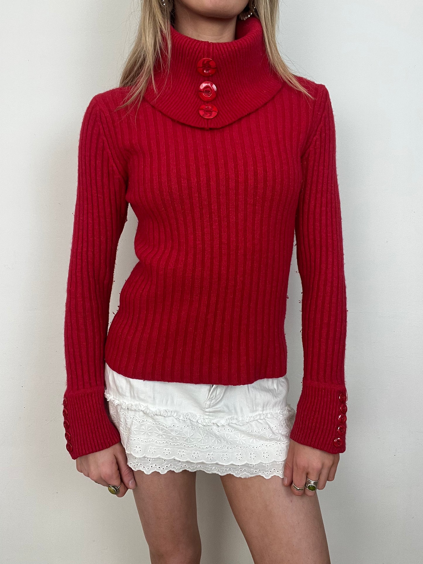 Angora wool knit, S