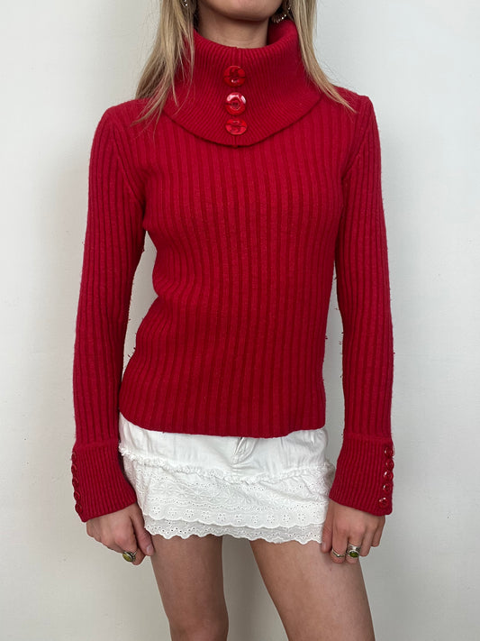 Angora wool knit, S
