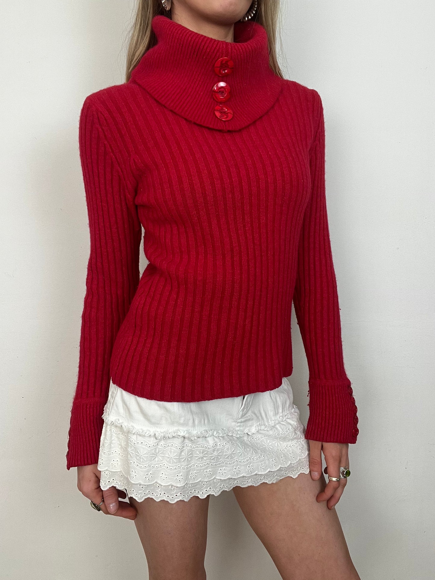 Angora wool knit, S