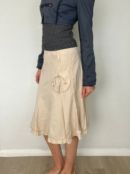 cargo midi skirt, S/M